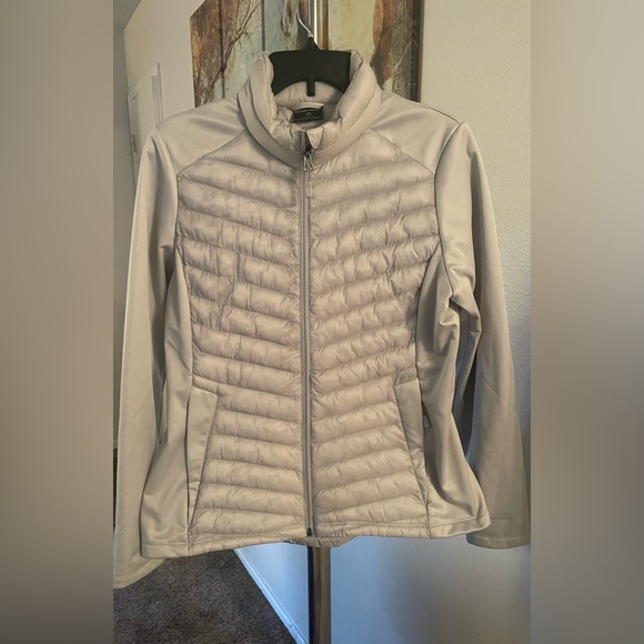 32 Heat Sz M NWOT Women's Gray Quilted Jacket - Picture 1 of 5